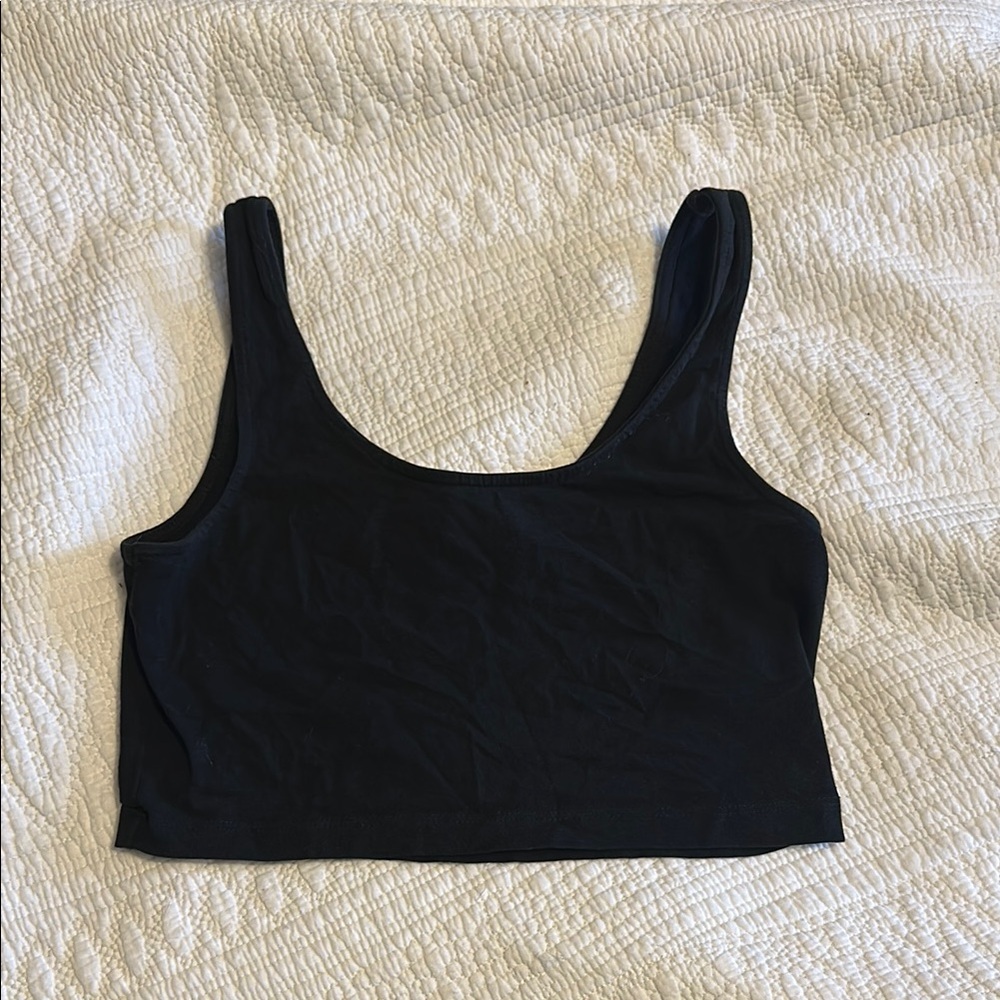 💕Free bundle add on divided cropped tank